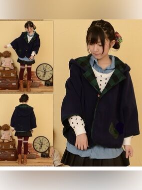 Boutique Cosplay Hooded Cape Kawaii Cat Ear/Tail Jacket Japanese Aesthetic Anime